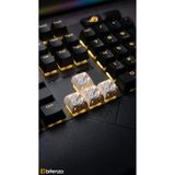 Bitenzo3D Premium Custom Tasarım Mekanik Klavye Keycap Seti 4'lü Paket - Beyaz