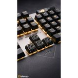 Bitenzo3D Premium Custom Tasarım Mekanik Klavye Keycap Seti 4'lü Paket - Siyah