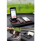 BİTERSE Araç İçi Telefon Tutucu Standı Kaydırmaz Silikon Ped Numaratör Organizer