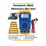 BİTERSE Kademeli Fonksiyonlu Dijital Multimetre Sesli Ölçü Aleti Düşük Pil Göstergeli