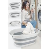 Biterse Katlanır Çamaşır Sepeti Yer Kaplamayan Pratik Katlanır Sepet 38 Lt
