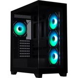 Bitfenix Ceto Premium Black 750W 80+ Bronze PSU 4x120mm FRGB Fan ATX Temperli Cam Siyah Gaming (Oyuncu) Kasa