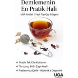 Bitki Çayı Demleme Süzgeci 16X5,5 Cm, Ihlamur, Kuşburnu, Yeşil Çay Aksesuarı - Mercan - Seçenek 1