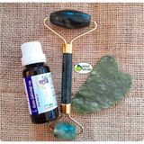 Bitki Diyarı Yeşim Taşı Gua Sha 2li Set Üzüm Çekirdeği Yağı 20ML 1 Ad - 1 Adet