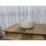 Bitki Dünyam Kudüs Dizayn Taş Vazo Aranjman Bonsai ve Orkide Saksısı