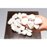 Bitki Kapında Beyaz Dolomit Taşı 2-4 Cm, Peyzaj Taşı, Dekoratif Akvaryum Taşı, Süs Taşı, Saksı Taşı, Beyaz Taş, Bahçe Taşı - 20 kg - 2 - 4 cm