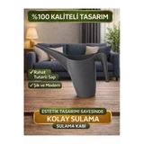 Bitki Sulama Kabı 1 Litre / Çiçek , Bitki Ve Bahçe Sulama Kabı Antrasit Renk