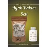 Bitki Yuvası Ayak Bakım Seti - Ayak Bakım Tuzu ve Lavanta Özlü Koku Önleyici Doğal Ayak Pudrası