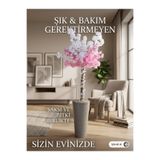 Bitkidunyam Yapay Bahar Dalı Ağacı, 180 Cm, Pembe Beyaz Çiçekli, Dalgalı Uzun Saksıda, İç Mekan Dekorasyonu için