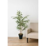 Bitkidunyam Yapay Bambu Ağacı, 110 cm, 3 Gövdeli, Yeşil, İç Mekan, Saksılı