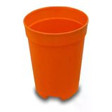 Bitkim Sende Katı Plastik Sukulent Saksısı, 5 Adet, Turuncu, 5.5 cm