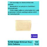 Bitkisel Keçi Sütü Sabunu Doğal Üretim Tüm Cilt Tipleri Için Uygun 2 Adet
