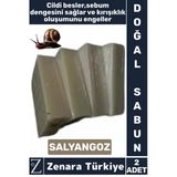 Bitkisel Organik Doğal Saç Yüz Vücut El Kullanım Cilt Sebum Dengesi Sağlayan Sabun Salyangoz 2 Adet