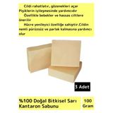 Bitkisel Sarı Kantaron Sabunu Doğal Üretim Tüm Cilt Tipleri Için Uygun 3 Adet