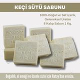 Bitkiselce 8x950 gr El Yapımı Keçi Sütü Sabunu