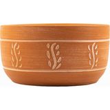 bitkitasarımı TERRACOTA NAKIŞ DESENLİ TOPRAK ARANJMAN SAKSI – 20 CM ÇAP