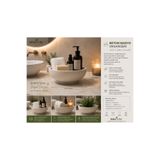 BitkiTÜRK 🛁 El Yapımı Beton Banyo Organizeri | Havlu ve Sabun Düzenleyici | Dekoratif Kase Organizer 19 cm