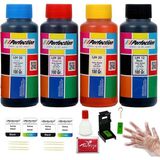 Bitmeyen Kartuş Canon E414/404/484/E474 Uyumlu Mürekkep 4X100 ml - Çok Renkli