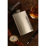 BiTon Toptan Kişiye Özel Paslanmaz Çelik Cep Matarası – 9 oz Retro & Klasik Erkek Hediye