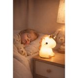 BiTon Toptan RGB Led Unicorn Gece Yatak Odası Lambası Renk Değiştiren Yumuşak Silikon Şarj Edilebilir
