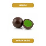 Bitter Çikolata Kaplı Nane Aromalı Lokum Draje