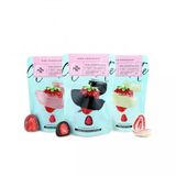 Bitter, Ruby Ve Beyaz Çikolata Kaplı Çilek Draje Seti (3 X 80 Gr)