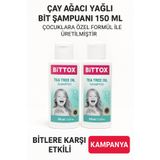 Bittox 2 Kutu 150 ml Saç Bit Şampuanı Ve Sirke Ilacı. Saçları Yağdan Arındıran Aile Boyu Kullanılan Şampuan