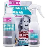 Bittox Bi T Spreyi ve Şampuan Seti 100 ml Çocuklar İçin Arındırıcı Etkili Çelik Tarak ile