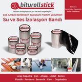 Biturollstick 1.5 mm 7.5 cm Metalik 10 Mt. - Yapışkanlı Sızdırmaz Su Yalıtımı ve Ses Yalıtım Bandı