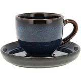 Bitz Gastro Seramik Espresso Fincan Tabağıyla 7 cl - Çap:5,5 cm - Çok Renkli