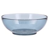BITZ Kusintha Salata Kasesi, Büyük Cam Kase, Çap 24 cm, Mavi