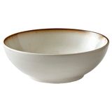 BITZ Salata kasesi, kase/taş kase, bulaşık makinesinde yıkanabilir, 30 cm çapında, krem/krem