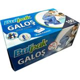 Bıurpak Tek Kullanımlık Kalın Pratik Kutulu Galoş - Mavi - 100 Adetlik 5 Paket