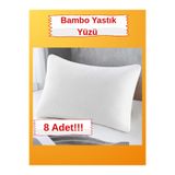BİVA 8'lu Bambu yastık kılıfı yastık yüzü fermuarlı kılıfı