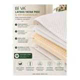 BİVA Doğal Lateks Yatak Pedi 5 CM – Ortopedik Konfor, Vücut Destekli, Nefes Alan Premium Yatak Pedi