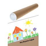 BiWini Boş Dev Aktivite Rulo Boyama Kağıdı Beyaz (2,5 METRE X 60 CM)