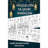 BiWini Jumbo Ramazan Ayı Temalı Dev Boyama Kağıdı 60cmx250cm