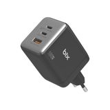 Bix 100W 3 Portlu Type-C + USB-A GaN Şarj Aleti iPhone & Macbook & Android Uyumlu PD 3.0 Hızlı Şarj Cihazı