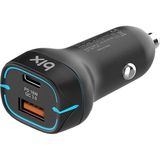 Bix 38W Usb-C 2 Port Araç Içi Hızlı Şarj Aleti Samsung Pps Destekli Akım Korumalı Güç Adaptörü Çakmaklık iPhone & Android & iPad Type-C Pd 3.0 20W + Qc 3.0 18W - 1 adet - Beyaz