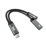 Bix A1c1 Type-C To 3.5Mm Kulaklık Ve 15W Type-C Şarj Kablo Dönüştürücü