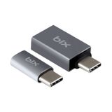 Bix ADP-04 İkisi Bir Arada Micro USB Type-C ve USB Type-C Çeviri Adaptörü