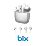 Bix Bluetooth Kulaklık TW4 Bluetooth 5.4 Metalik Kasalı IPX4 Su Geçirmez TWS Kablosuz Kulak içi Kulaklık
