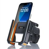 Bix BPH01 Gidon Bağlantılı Bisiklet Motosiklet için Esnek ABS 4-7.8″ inç Telefon Tutucu 360° Dönebilen Tasarım