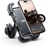 Bix BPH02 360° Derece Ayarlanabilen Gidon Bağlantılı Bisiklet Motosiklet Için Abs 4-7.8" Inç Telefon Tutucu - Siyah