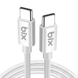 Bix BX-UC02C 1 mt Beyaz 60W Type-C to Type-C Hızlı Şarj ve Data Kablosu