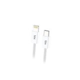 Bix BX03CL 1 mt Beyaz 27W Type-C to Lightning iPhone Örgülü Data ve Şarj Kablosu