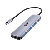 Bix BX08HB 6in1 USB C Hub 3 Adet USB 3.0, Type-C Şarj, Micro SD/TF Kart Girişi, Macbook PRO Uyumlu Çoklayıcı HUB Adaptör