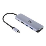 Bix BX09HB Type-C to 2*USB 3.0 4K HDMI PD 100W SD ve Micro SD Kart Okuyucu Çoklayıcı Hub