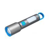 Bix Bx1010fl 10w 500 Lümen Zoom Özellikli 500 Metre Menzilli Metal Led El Feneri Şarj Edilebilir Flashlight Gri