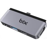 Bix BX16HB 4in1 Type-C 4K@30Hz HDMI, USB 3.0, AUX, PD iPad, Macbook/Windows Uyumlu Çoklayıcı Adaptör